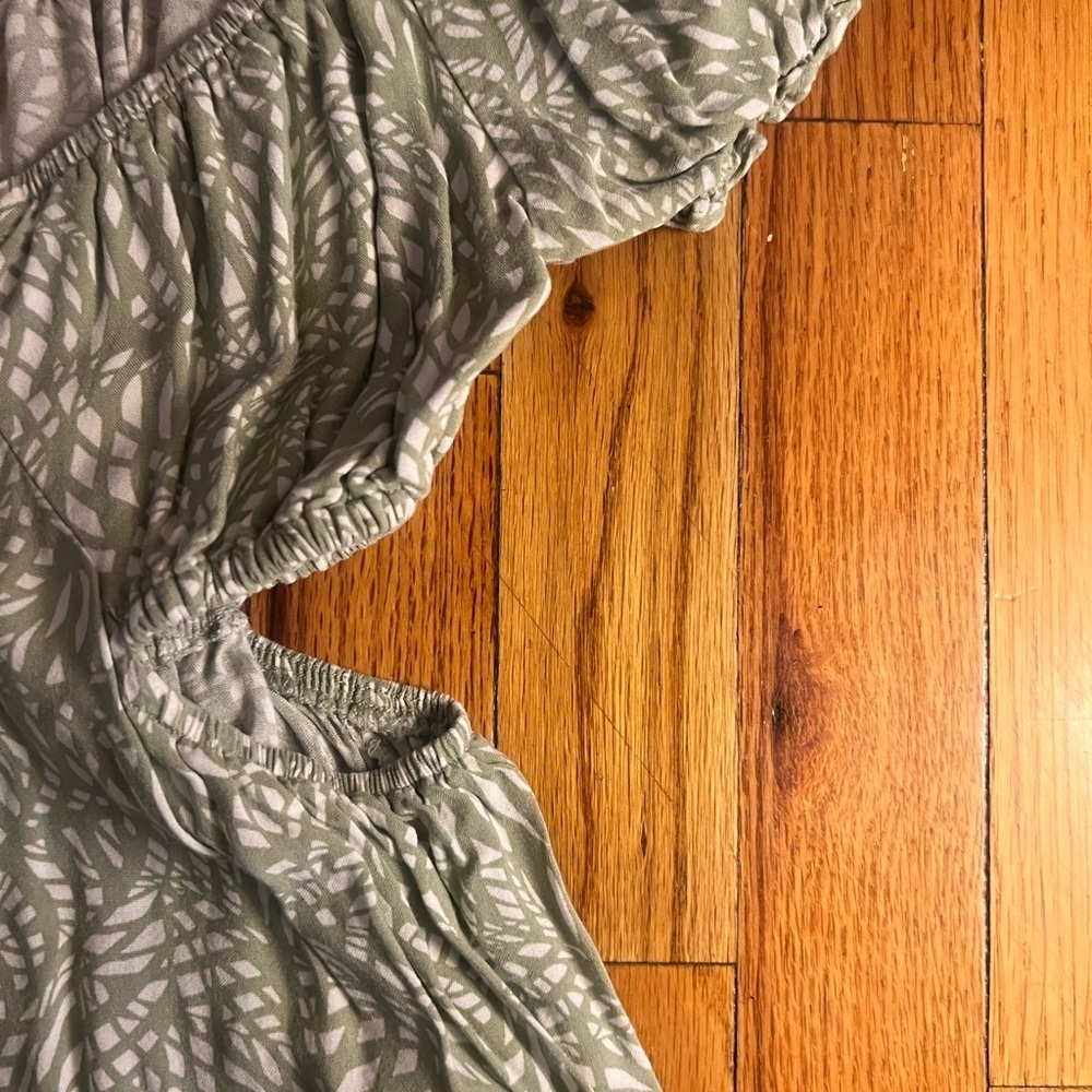 Jessica Simpson Leafy Patterned Mini Dress - Picture 3 of 7